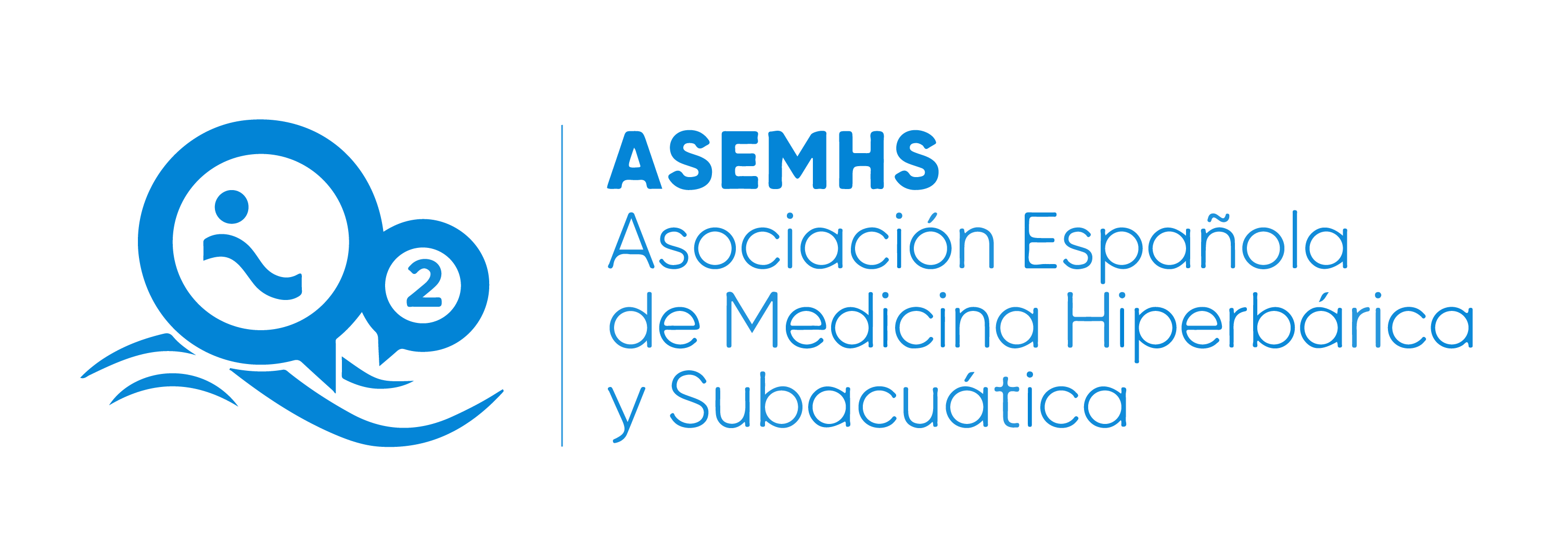 Logo Asociación española de Medicina hiperbárica y subacuática